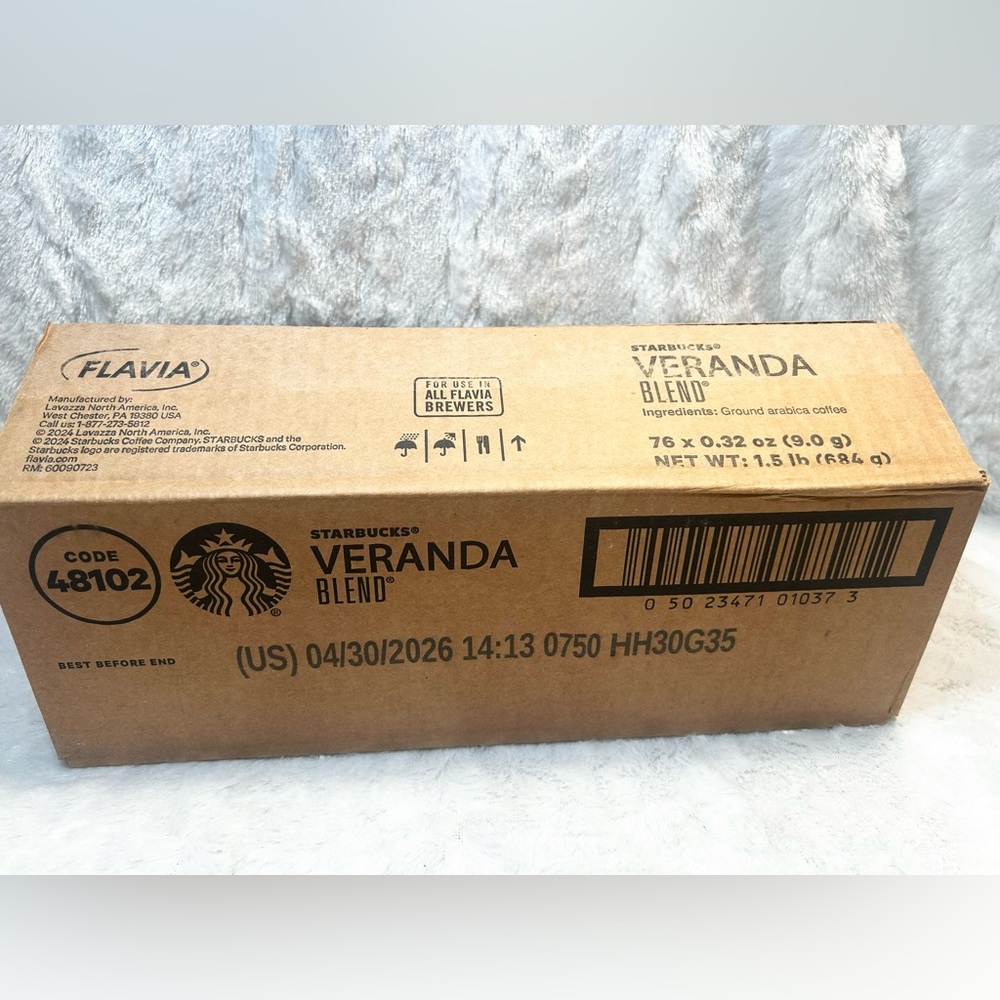 73 Packs Flavia 48102 Starbucks Veranda Blend Coffee Lavazza